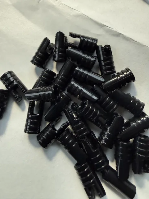 LEGO- NEW-#57360-BLACK-HINGE/CYL 1 X 2 /LOCKING/2 FINGERS-10 PIECES