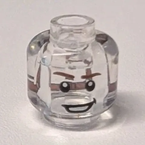 LEGO Marvel  Captain America Minifig with Rare Clear Misprint head