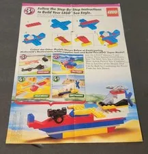 Vintage LEGO McDonald's Promo 1642 Sea Eagle Instructions Sheet