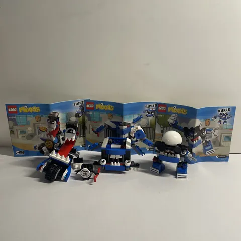 LEGO MIXELS MCPD Max Set: Kuffs (41554) Busto (41555) Tiketz (41556)