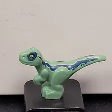 Lego Dinosaur Baby GREEN Blue RAPTOR T Rex Printed Minifigure Pet Jurassic World