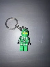 LEGO Ninjago Lloyd Keychain Light Posable 3” Mini Figure 2015 Hood Green