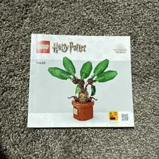 LEGO Harry Potter Mandrake 76433  Instruction Manual Only