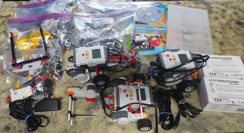 LEGO Mindstorms Lot of Parts: Sensors, Intelligent Bricks, Cables (Read Details)