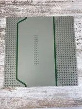 Vintage LEGO Base Plate Road Service Station Gray/Green 32 X 32  309p01 Set 6378