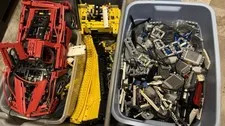 Huge LEGO Technic Mixed Lot – Vehicles, Tracks, Construction Parts –Genuine LEGO