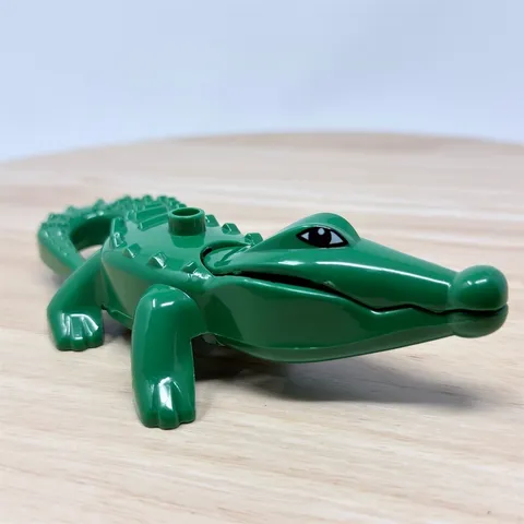 LEGO DUPLO Alligator Crocodile Green Hinged Mouth 6” Figure