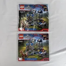 LEGO Jurassic World Raptor Escape 75920 Instruction Manuals ONLY Book 1 & 2 Set