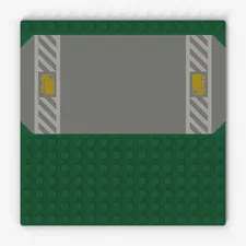 LEGO® Baseplate, Road: 30225pb02 - Green - Used