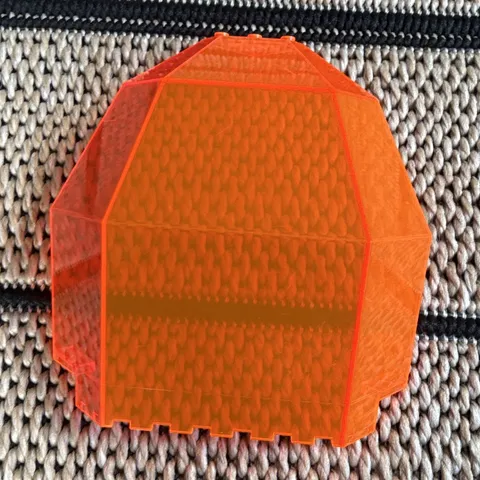 LEGO Translucent Orange Panel Part Piece, Plastic, Loose, 1 Piece