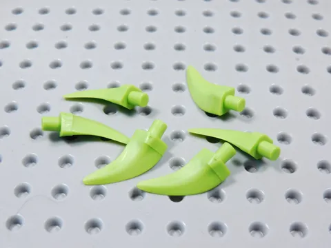 LEGO Lot of 6 Lime Green Barbs Horns Weapon Minifig BR