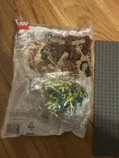 LEGO Bulk Lot 231 Pieces w/ Large Gray Baseplate, MPN 11989, 8+