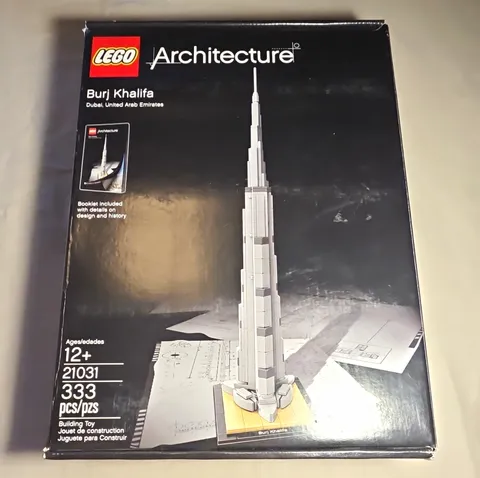 LEGO Architecture Burj Khalifa 21031 333pcs Age 12+ Box w/ Booklet