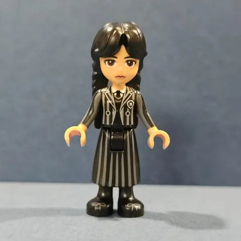 LEGO minifigure, Wednesday, wed001, Wednesday Addams - Nevermore Academy Uniform