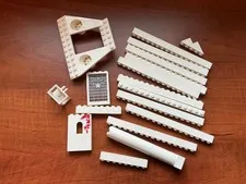 Lego Bricks White Parts Lot Mixed Bricks