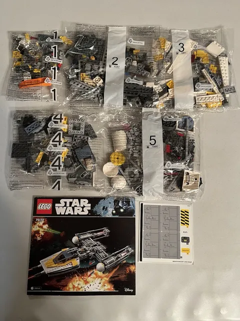 LEGO Star Wars 75172 Y-Wing Starfighter New Sealed Bags No Box