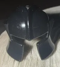 LEGO Black Minifigure Helmet Headgear Piece Loose Stackable Plastic Part