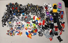 LEGO BULK LOT 6 LB+  VEHICLE CAR  WHEELS MUD GUARDS ENGINES CHASSIS TIRES CARS