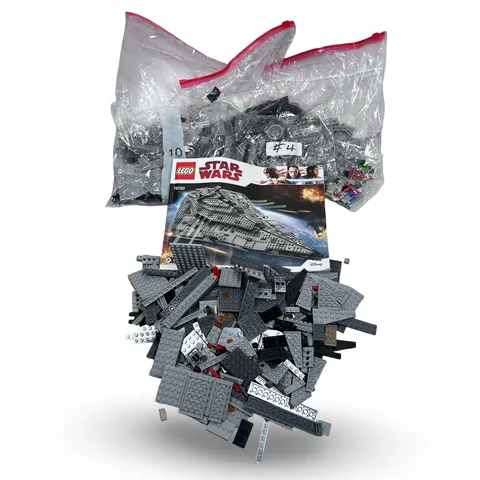 LEGO Star Wars 75190 First Order Star Destroyer Partial Set with Manual Gray