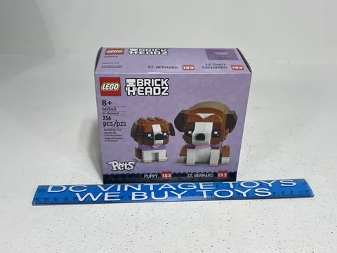 NEW LEGO Brickheadz 40543 St. Bernard RETIRED Pets Adult + Puppy NIB SEALED