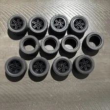 Lego Wheels. Lot Of 12. 43.2x22 ZR
