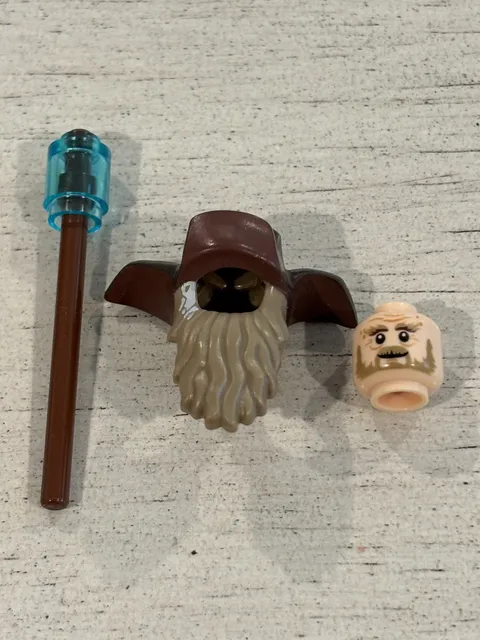 LEGO Radagast The Brown lor082 79014 Head Headgear Accessory Excellent Condition