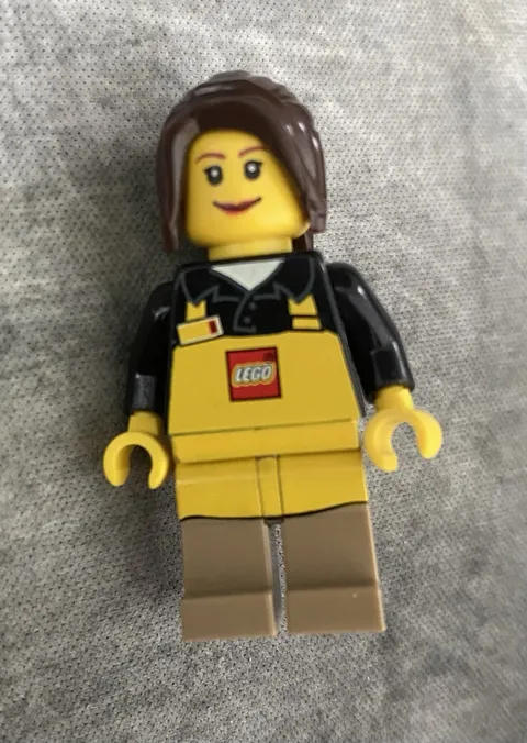 Lego Minfigure Lego Store Employee With Apron, Extremely Rare Figure