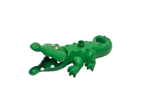 LEGO Duplo Green Alligator Crocodile Opening Jaw Animal Figure Replacement