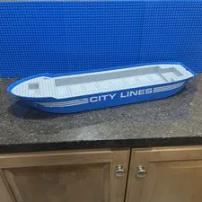 Lego Boat Hull For Set 7994 City Harbor Lines Freight 57789c01pb01 74x18x7 Rare