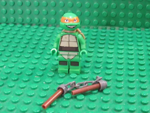Michelangelo 79100 79122 30271 TMNT Teenage Mutant Ninja Turtle LEGO Minifig M46