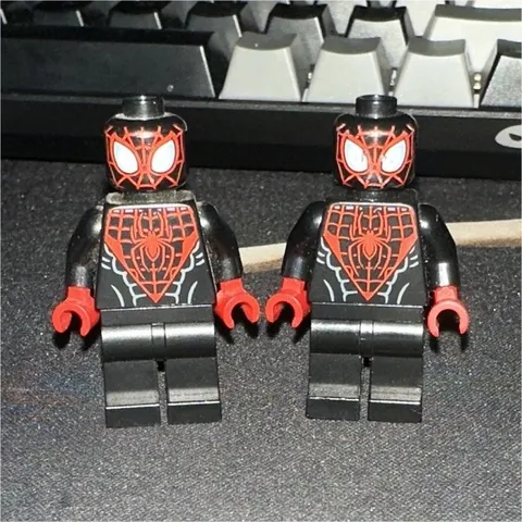 LEGO Miles Morales Spider-Man Minifigure Lot of 2 Figures Plastic