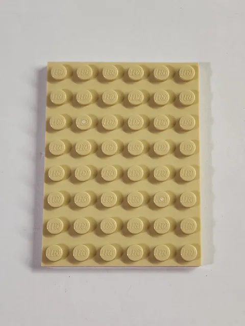 LEGO Parts ● Tan Plate 6 x 8 ● # 3036 ● QTY 1