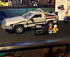 LEGO Icons Back to the Future Time Machine 10300 1872pc Marty & Doc