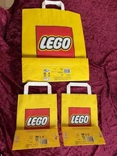 Set Of 3, Lego Shopping Paper Bags. New