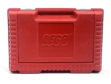 Vintage 1984 Red Lego Plastic Carrying Case Plastic Storage