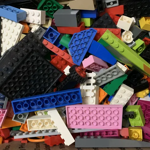 Three Pounds Mixed Legos Lot Bricks Misc Lbs Genuine Bulk Random