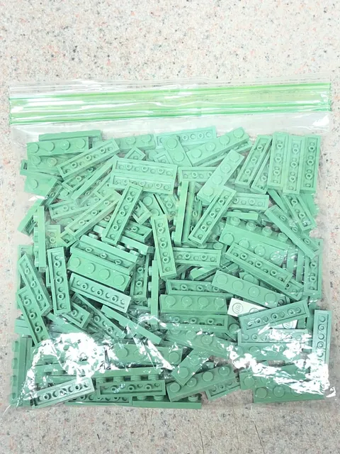 Lot Of 160 NEW Lego 3710 Plate 1x4 Sand Green Harry Potter Yoda Star Wars