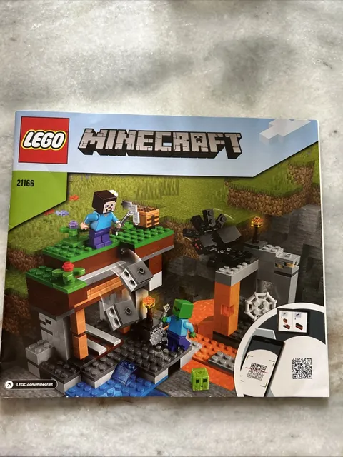 Lego ~  Instructions Manual Booklet Only ~ Minecraft ~ 21166
