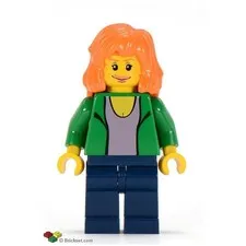 LEGO Mary Jane with Green Jacket Minifigure new  inv 1