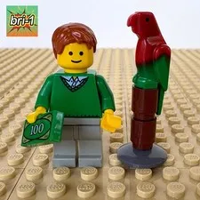 LEGO Creator, Pet Shop: Green Sweater Owner + Parrot, MONEY, twn140, 10218, 2011