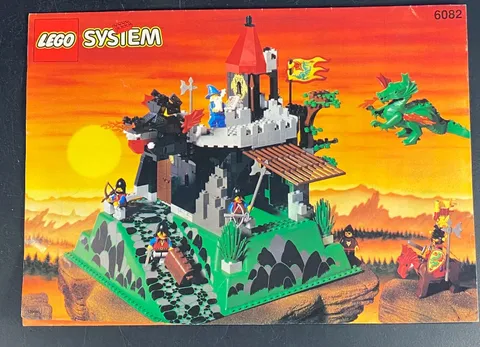 Lego Dragon Masters Fire Breathing Fortress 6082 Instructions Only