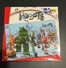 Mattel Robots H1913 100-Piece Puzzle Boxed 2005 Ages 5-8 Rodney Copperbottom