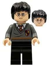 Lego 4842 hp094 HARRY POTTER Minifigure Dark Bluish Gray Black Legs D828