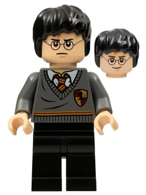 Lego 4842 hp094 HARRY POTTER Minifigure Dark Bluish Gray Black Legs D828