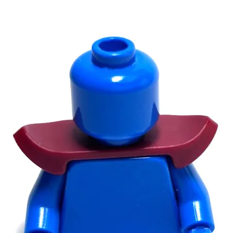 Lego - Minifigure Utensil - Dark Red, Shoulder Armor, Curved Upward