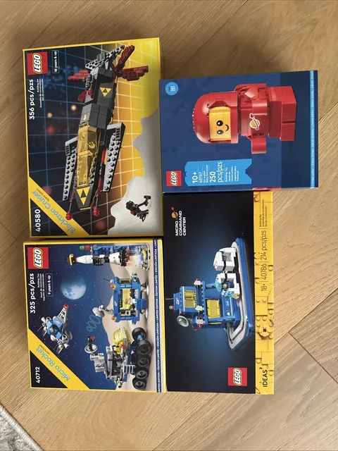 Lego Space GWP lot Blacktron/Space Baby/Both Micro Sets 40712 40786 40580 40767