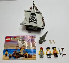 LEGO 6261 Pirates Raft Raiders Complete Except 1 Coin w/ Instructions - No Box