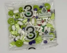 LEGO New Sealed Bag Lime/White, City/Town Parts inv.641