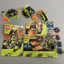 LEGO Power Miners Stone Chopper 8956 Mine Mech 8957 Granite Grinder 8958 Set