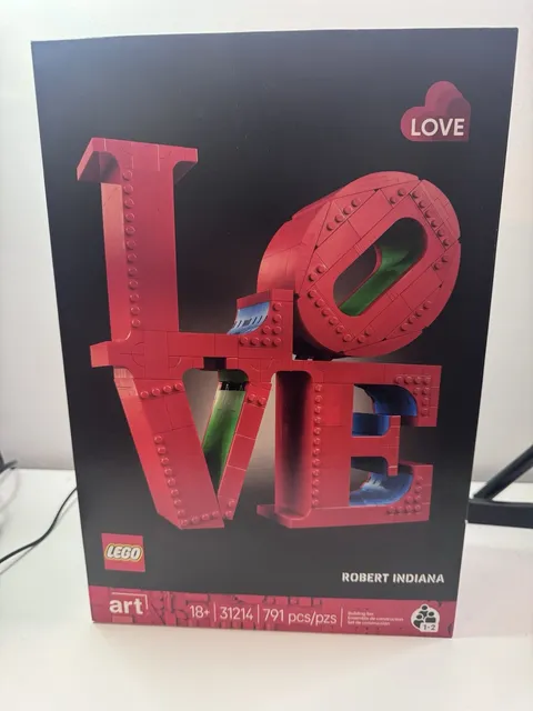 LEGO Art LOVE Collectible Building Set, Home Decor and Couples Gift Idea 31214